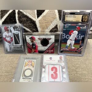 Bryce Harper Phillies Lot (5) CGC 10 Plus Varied Relics